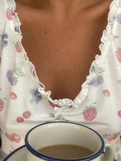Go Slow Frill Camisole Summer Berries