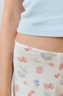 Go Slow Frill Shorts Summer Berries