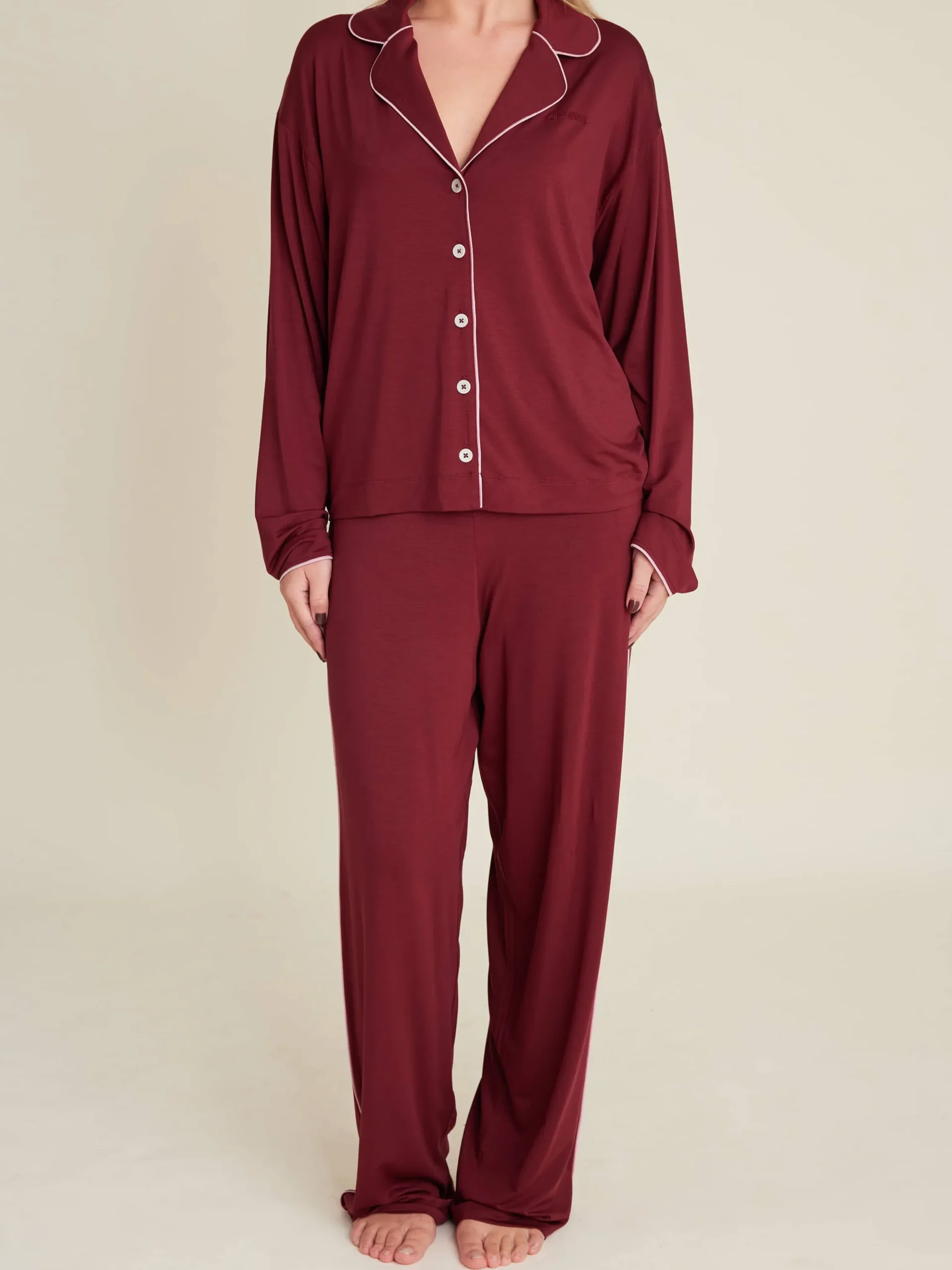 Go Slow Pants Burgundy