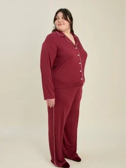 Go Slow Pants Burgundy