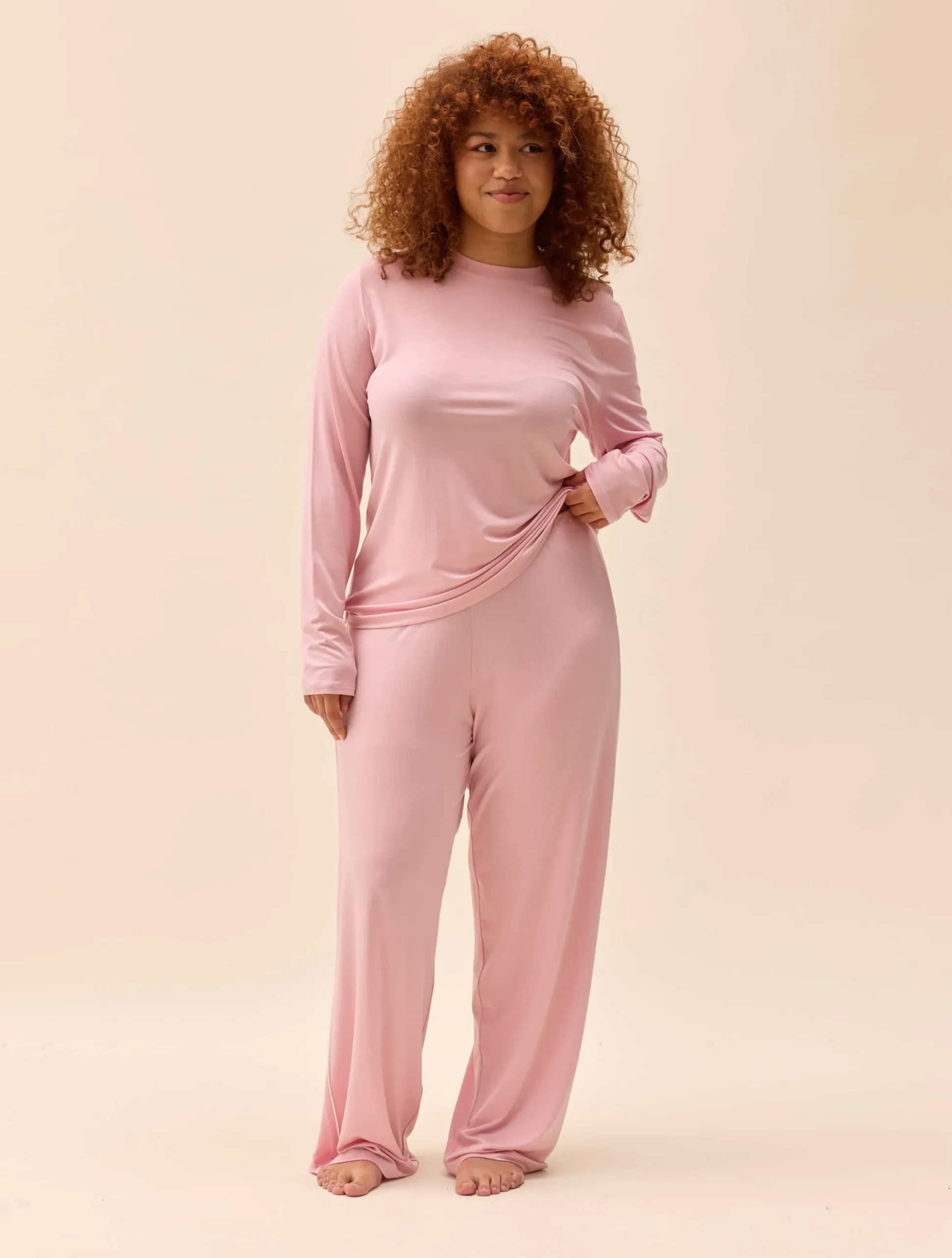 Go Slow Pants Pink/White