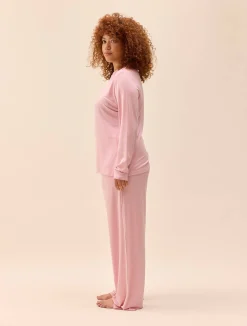 Go Slow Pants Pink/White