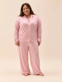 Go Slow Pants Pink/White