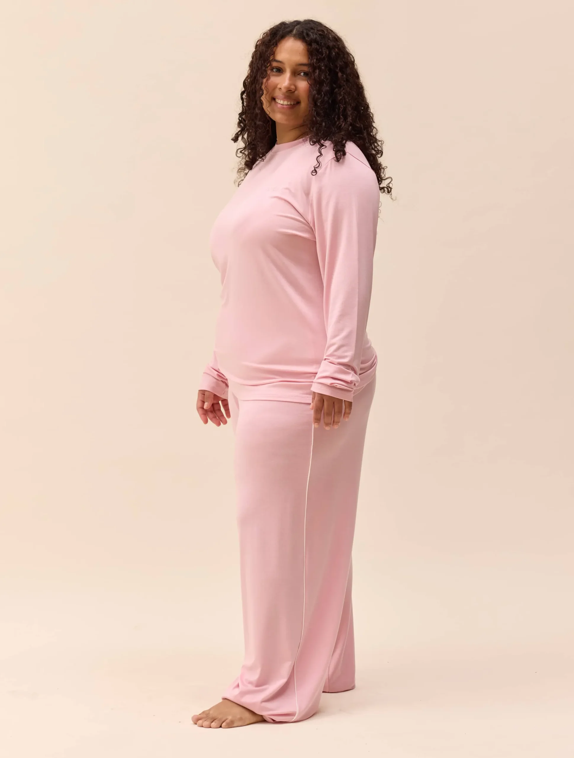 Go Slow Pants Pink/White
