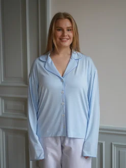 Go Slow PJ Shirt Blue