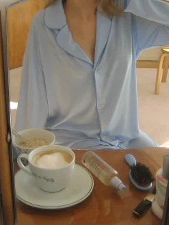 Go Slow PJ Shirt Blue