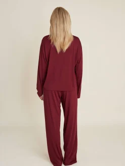 Go Slow PJ Shirt Burgundy