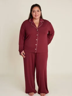 Go Slow PJ Shirt Burgundy