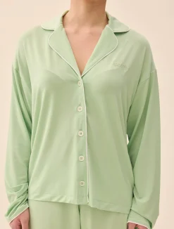 Go Slow PJ Shirt Pistachio
