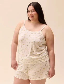 Go Slow Strap Top Marula Bloom