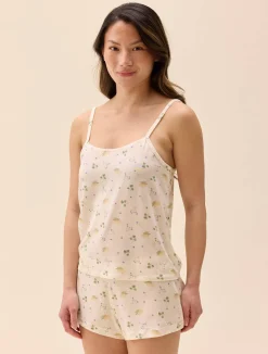 Go Slow Strap Top Marula Bloom