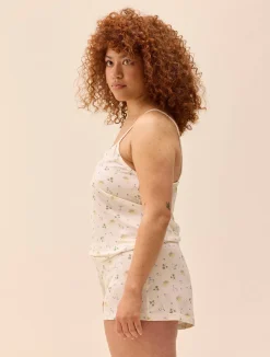Go Slow Strap Top Marula Bloom