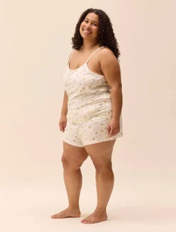 Go Slow Strap Top Marula Bloom