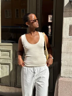 Knitted Tank Top Ivory