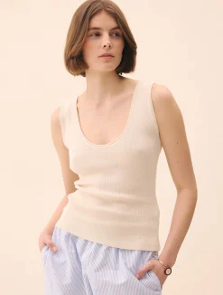 Knitted Tank Top Ivory