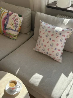 Linen Cushion Cover Summer Berries