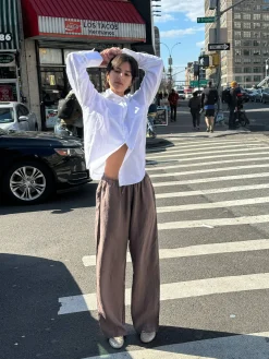 Linen Pants Brown