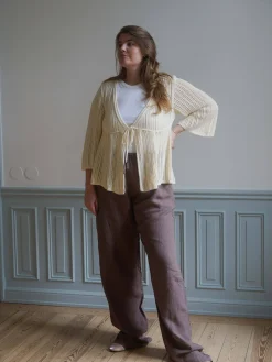 Linen Pants Brown - Tall