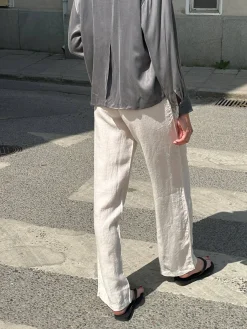 Linen Pants Cream - Tall