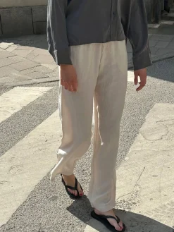 Linen Pants Cream - Tall
