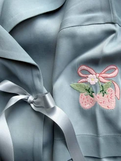 Loves Me Knot Top Dove Blue