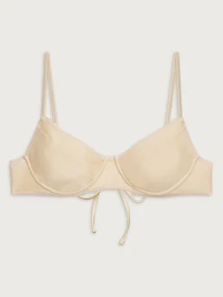 Matilda Satin Top Sand Castle