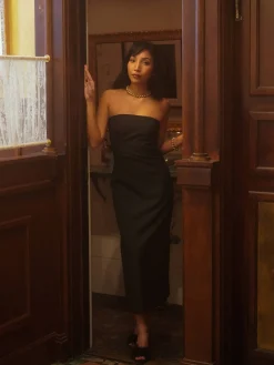 Midi Tube Dress Black