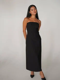 Midi Tube Dress Black