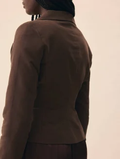 Moleskin Blazer Brown