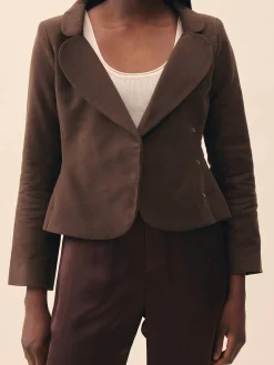Moleskin Blazer Brown