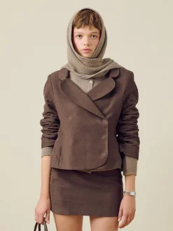 Moleskin Blazer Brown