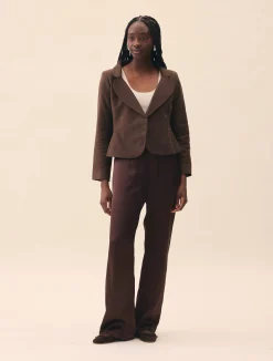 Moleskin Blazer Brown