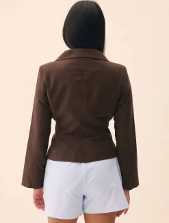 Moleskin Blazer Brown