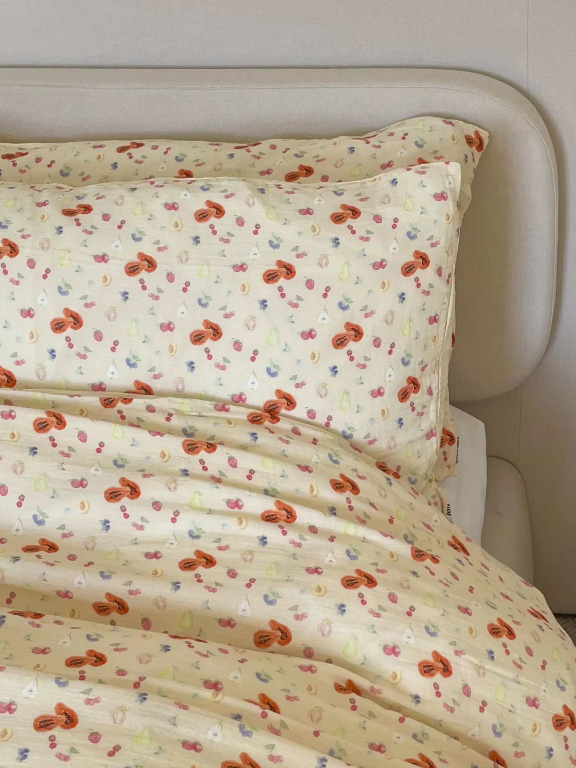 Muslin Pillow Case Fruit