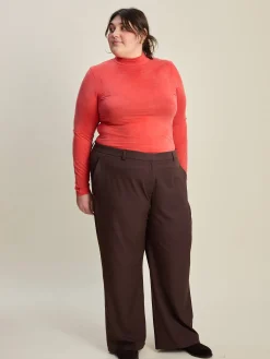 Occasion Turtleneck Top Red