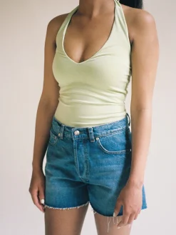 Peridot Halterneck Top Green