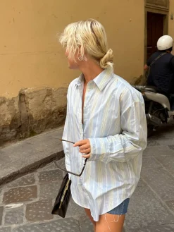 Poplin Classic Shirt Slushy Stripe