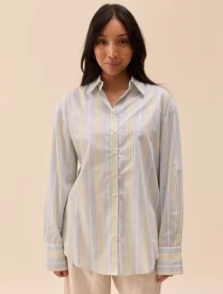 Poplin Classic Shirt Slushy Stripe