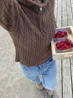 Ready Set Go Cardigan Brown