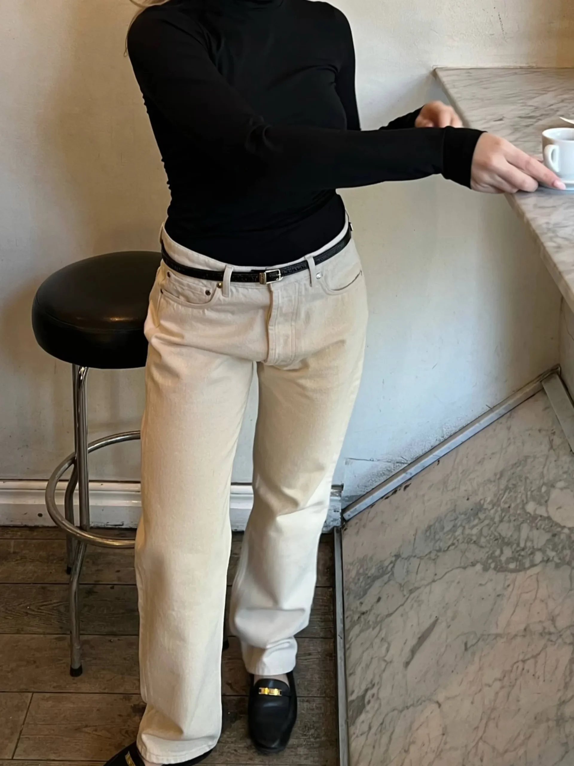 Relaxed Jeans Cream