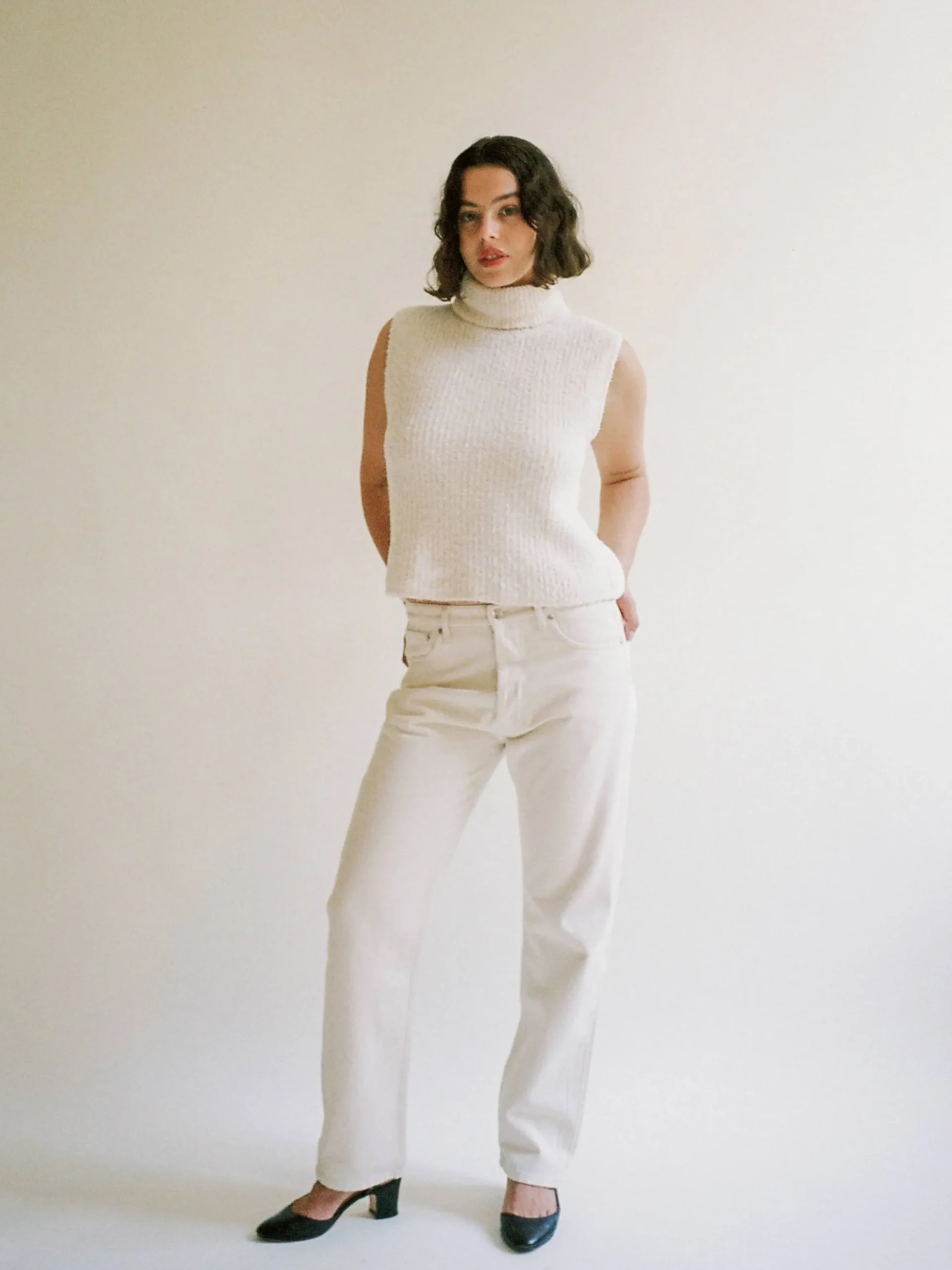 Relaxed Jeans Cream
