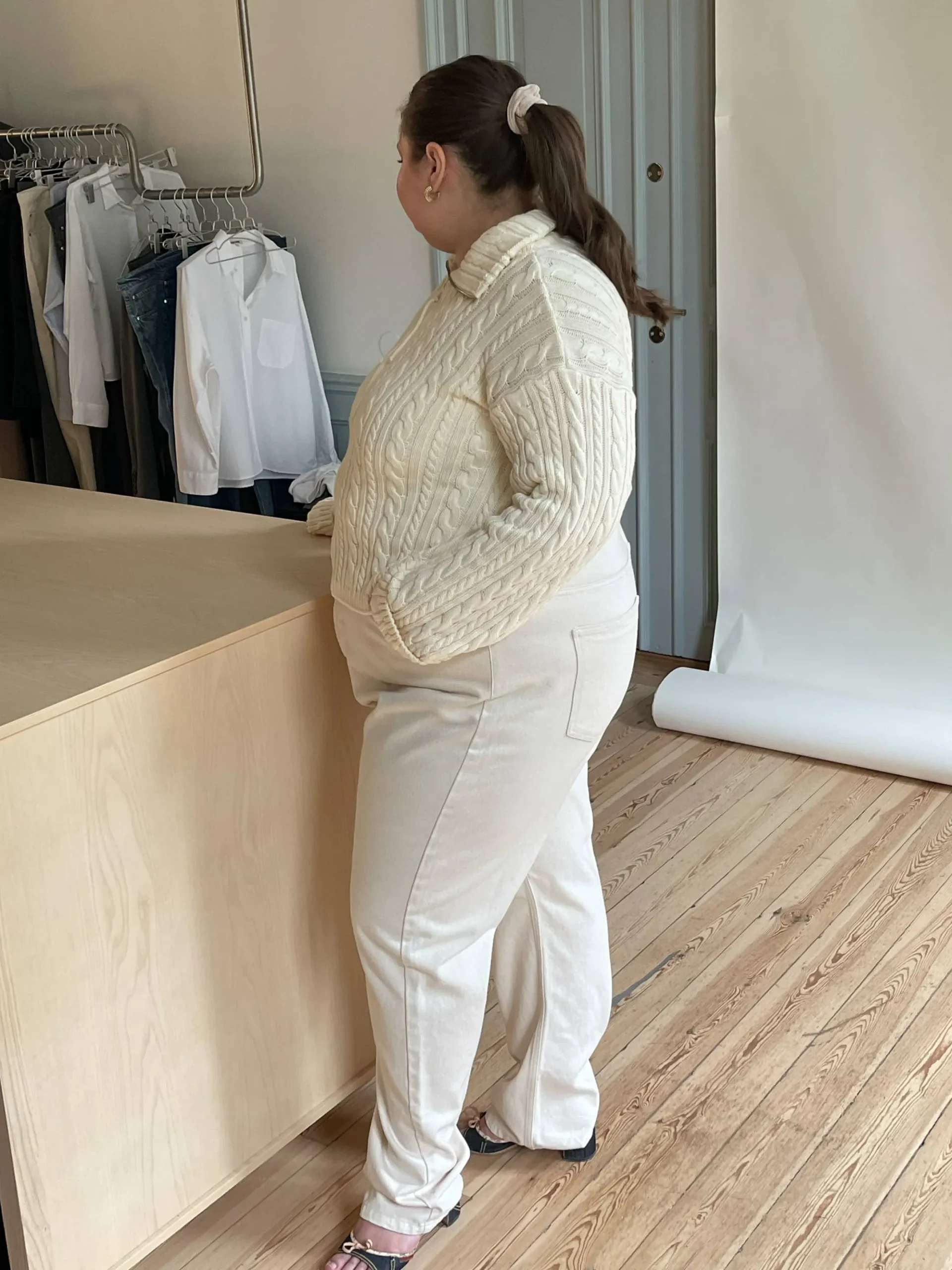 Relaxed Jeans Cream