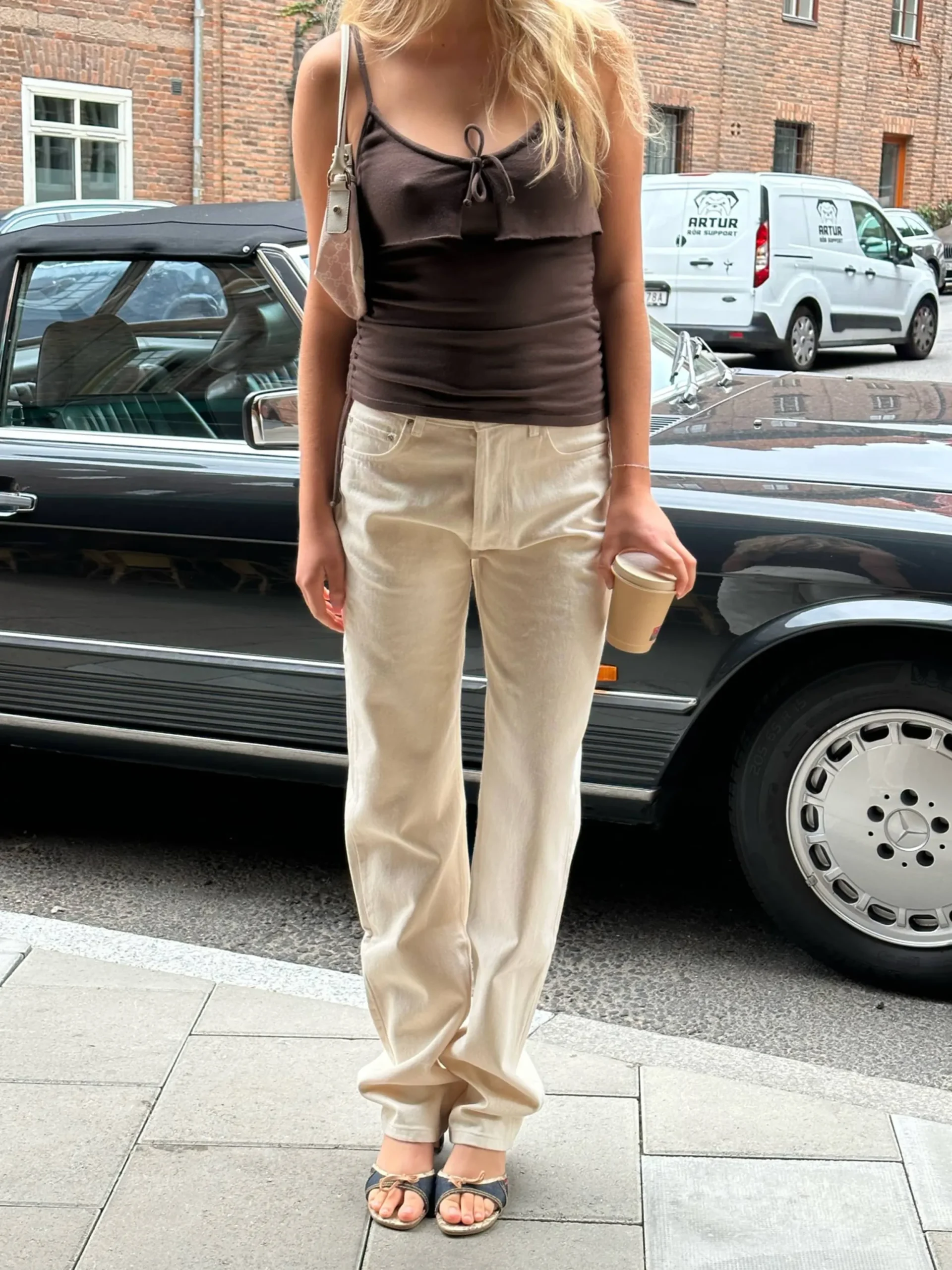 Relaxed Jeans Cream - Tall