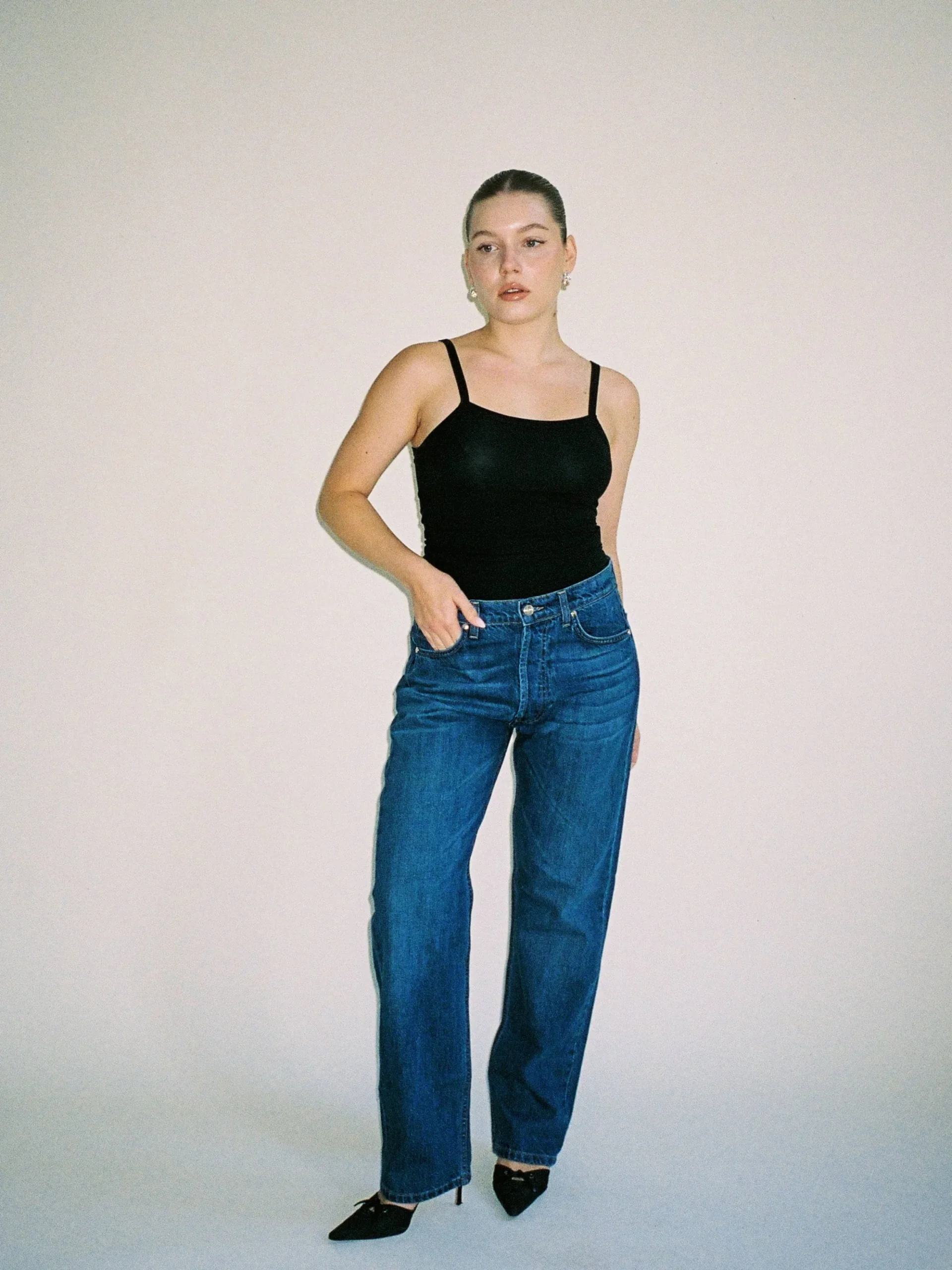 Relaxed Jeans Dark Blue