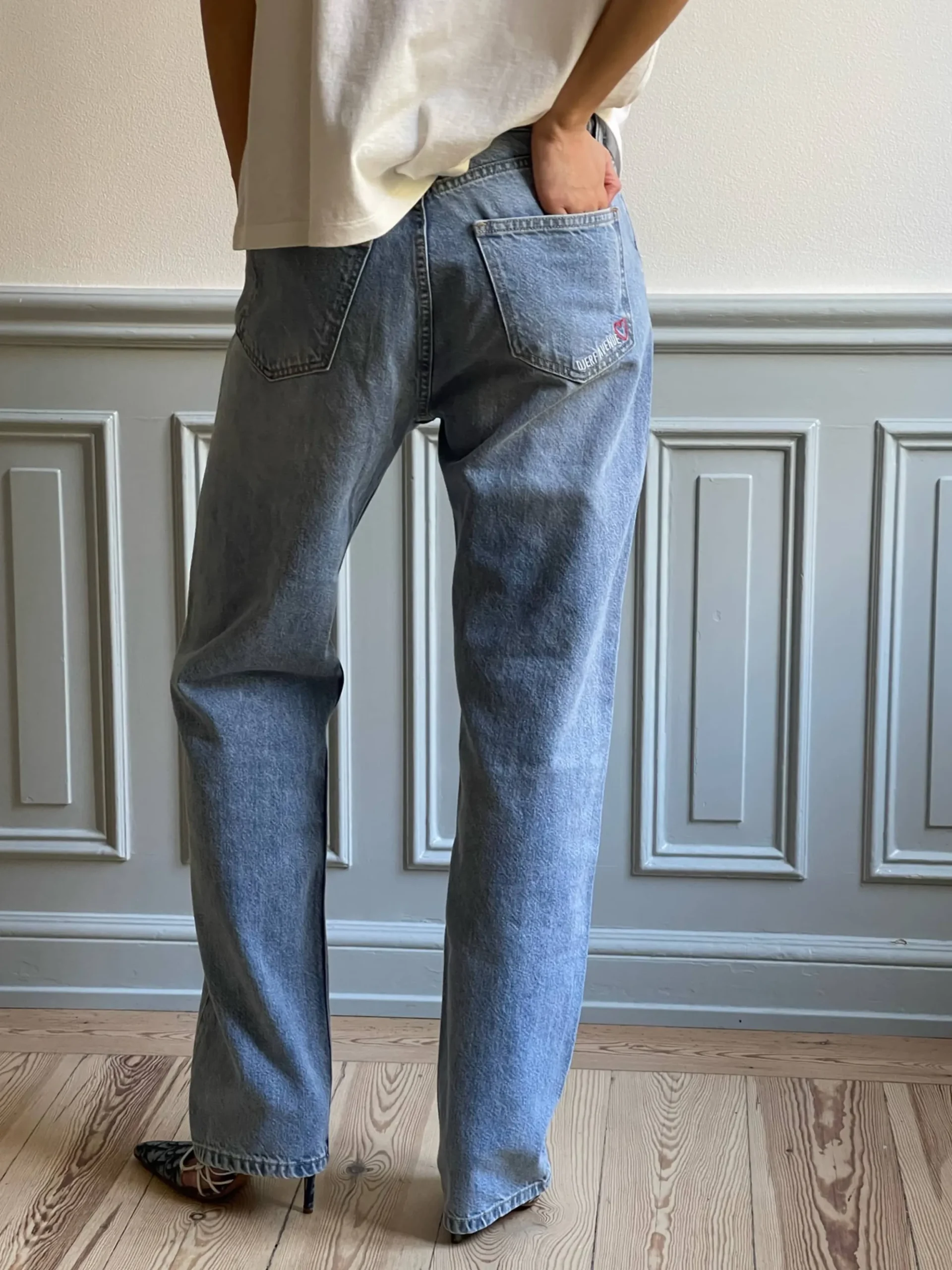 Relaxed Jeans Washed Blue - Tall