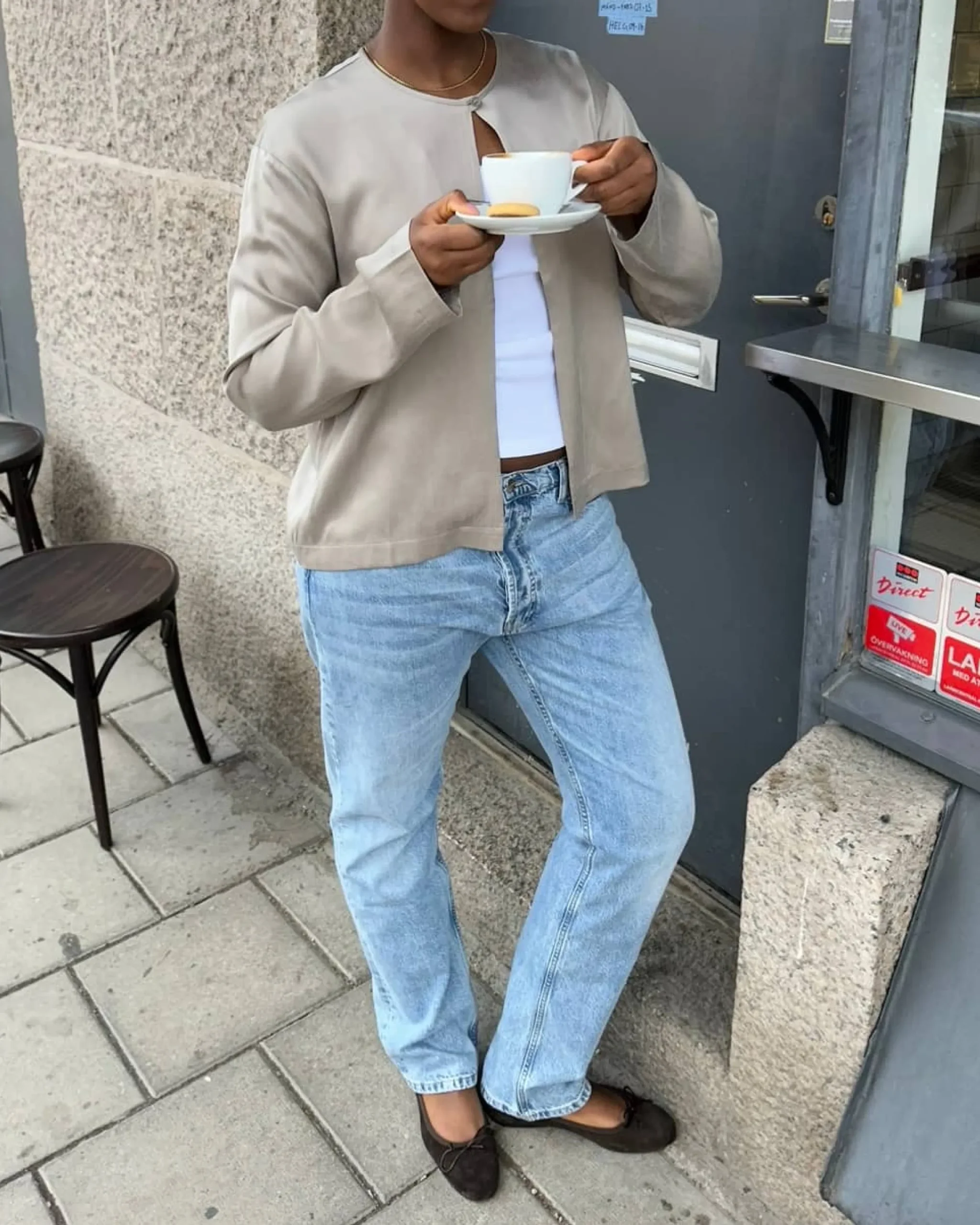 Relaxed Jeans Washed Blue - Tall
