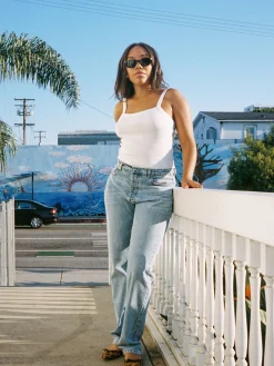 Relaxed Jeans Washed Blue - Tall