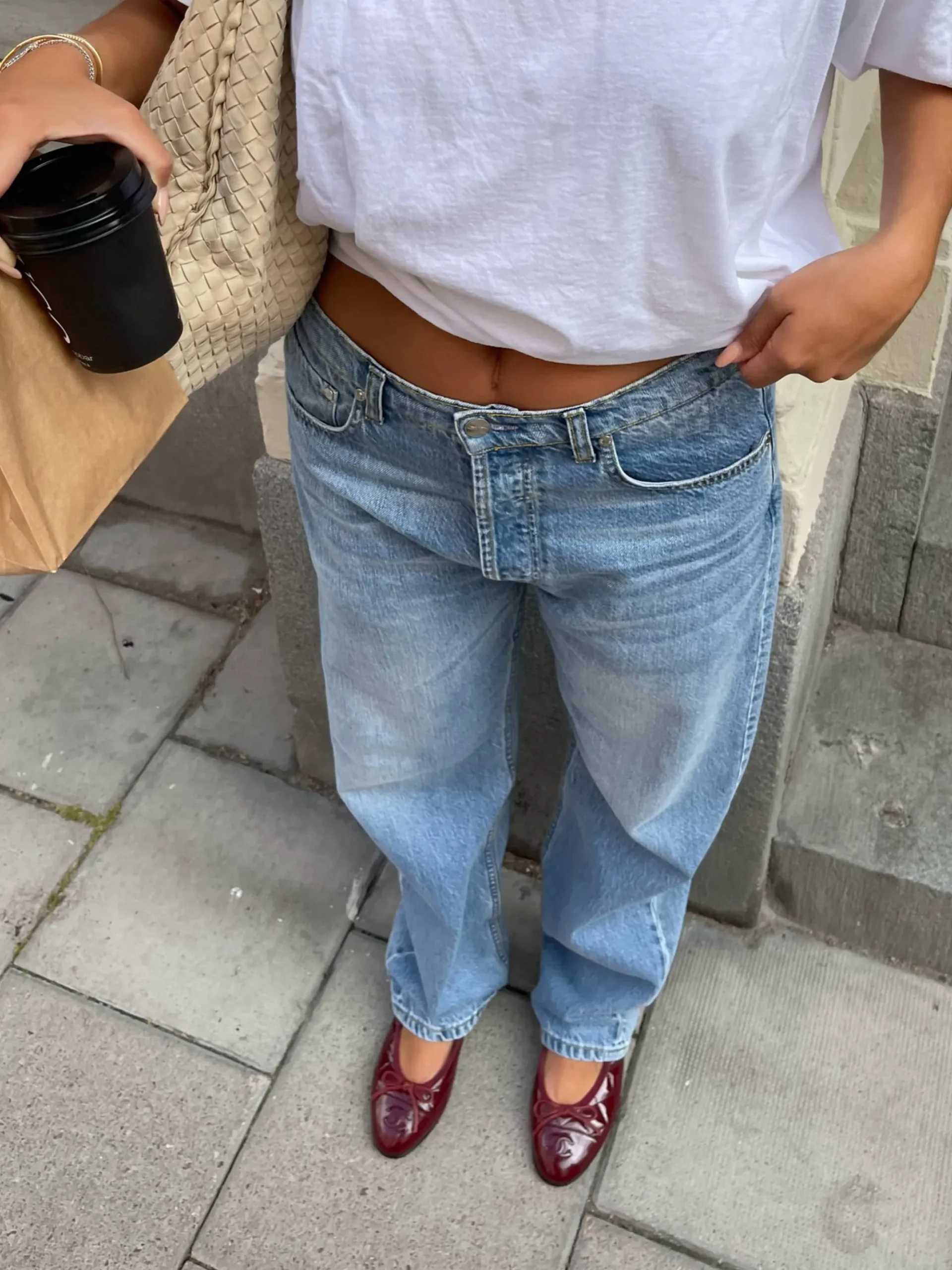 Relaxed Jeans Washed Blue
