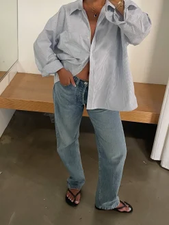 Relaxed Jeans Washed Blue
