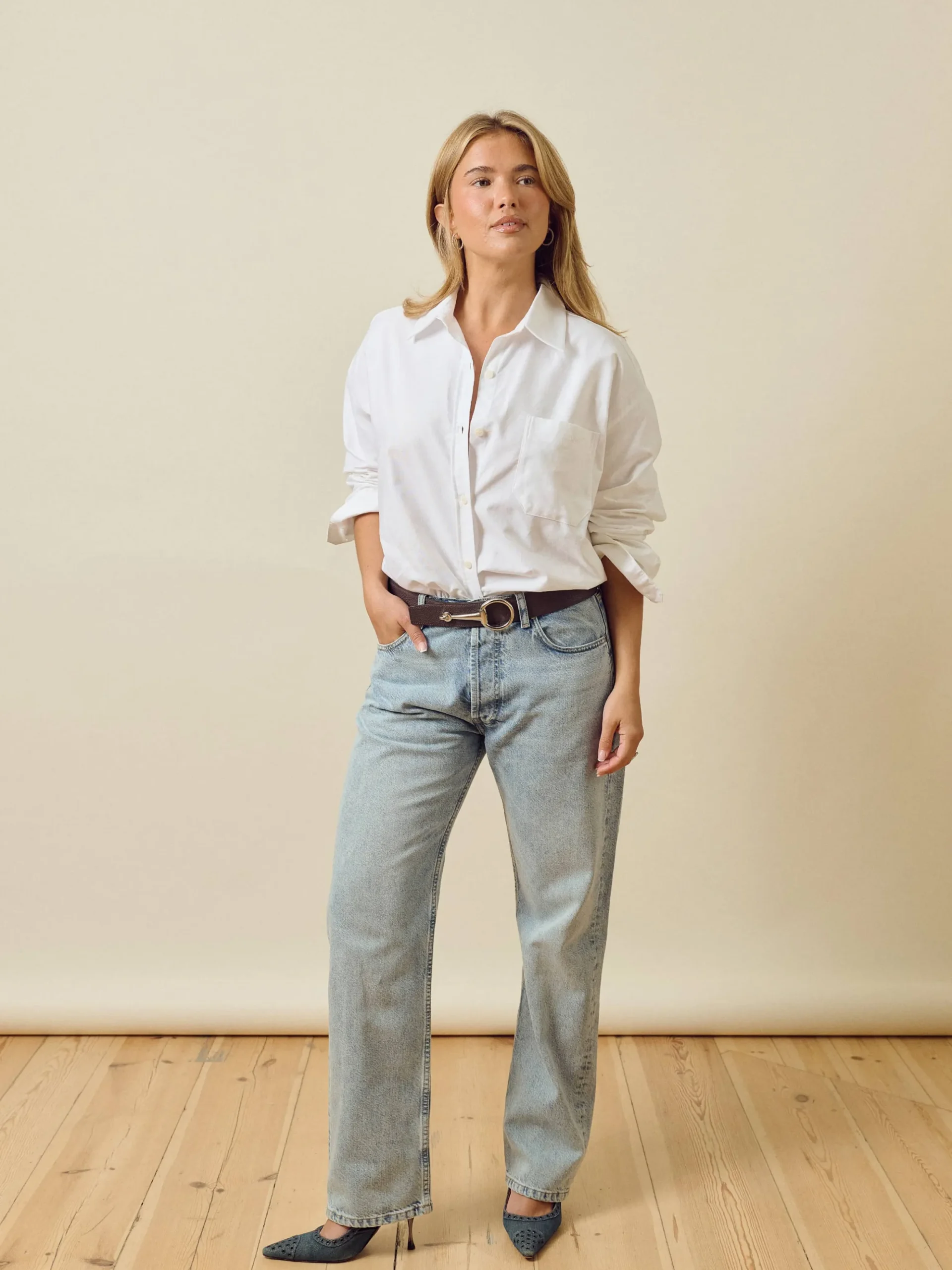 Relaxed Jeans Washed Blue